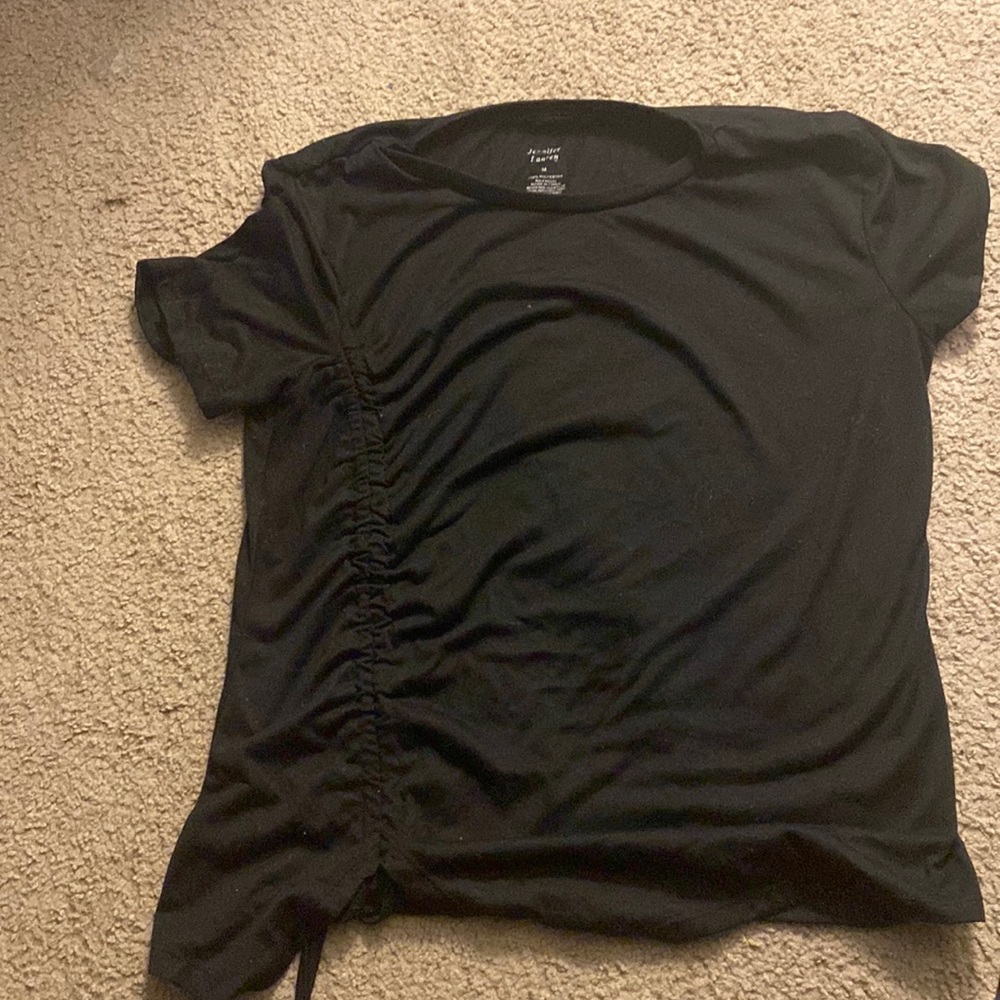Plain black medium adjustable shirt